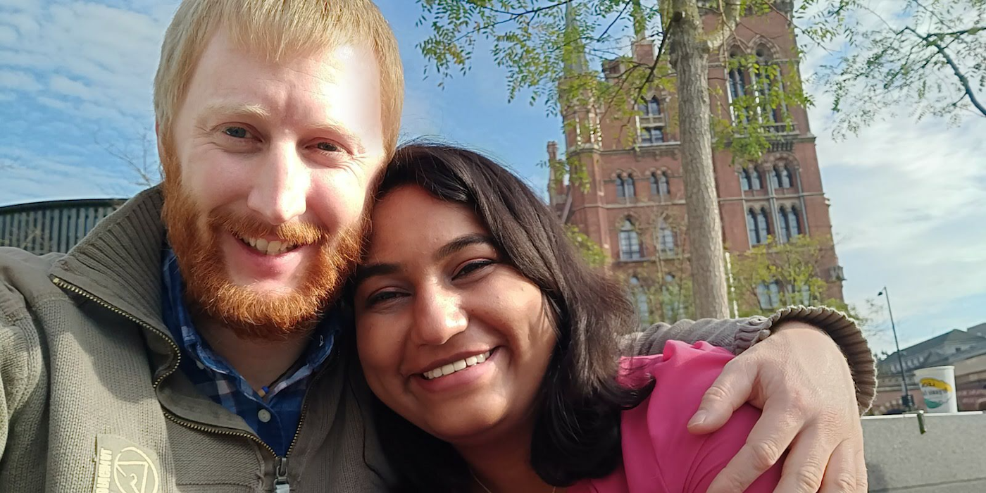 #slidecaption1 Jayoti and Craig